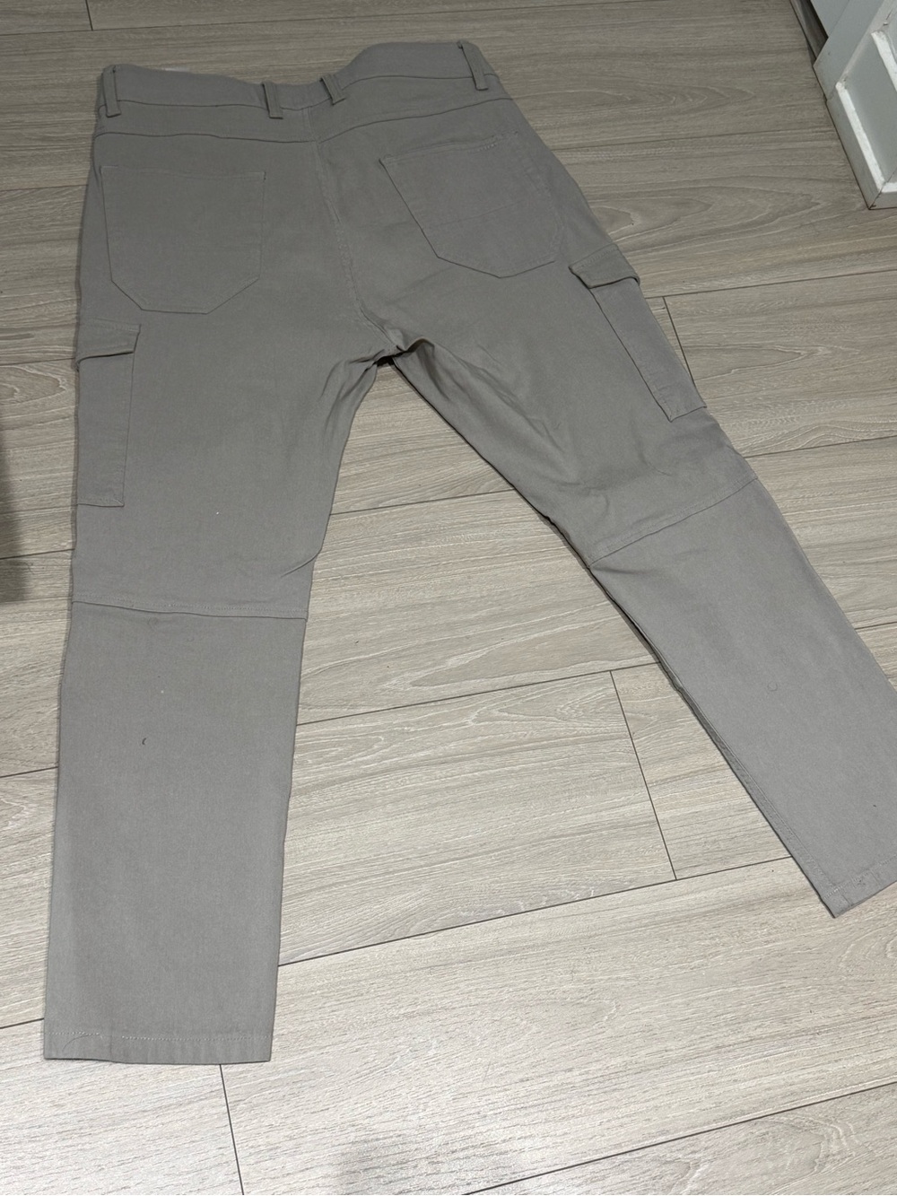 Point Zero Men's Gray Utility Cargo Pants - Slim Fit 34x30